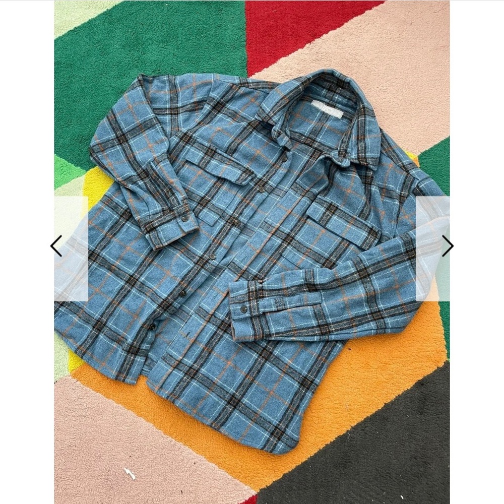 Flannel shirt jacket